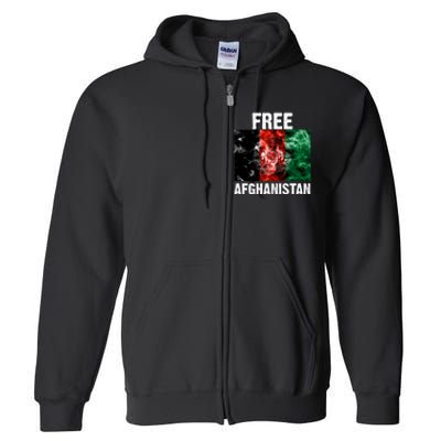 Free Afghanistan Pray For AFG Support Full Zip Hoodie