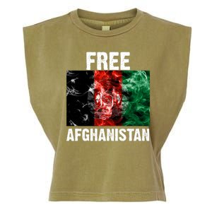 Free Afghanistan Pray For AFG Support Garment-Dyed Women's Muscle Tee