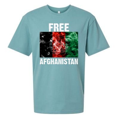 Free Afghanistan Pray For AFG Support Sueded Cloud Jersey T-Shirt