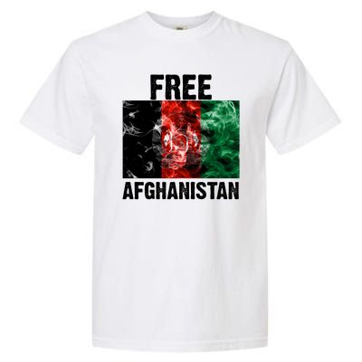 Free Afghanistan Pray For AFG Support Garment-Dyed Heavyweight T-Shirt