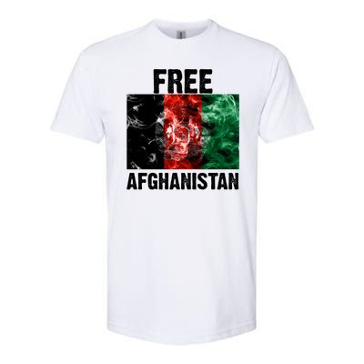 Free Afghanistan Pray For AFG Support Softstyle® CVC T-Shirt