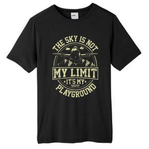 Funny Aviator Pilot Airplane Plane Aviation Gifts Tall Fusion ChromaSoft Performance T-Shirt