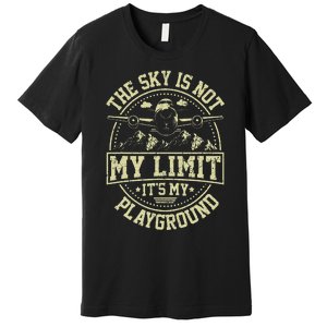 Funny Aviator Pilot Airplane Plane Aviation Gifts Premium T-Shirt