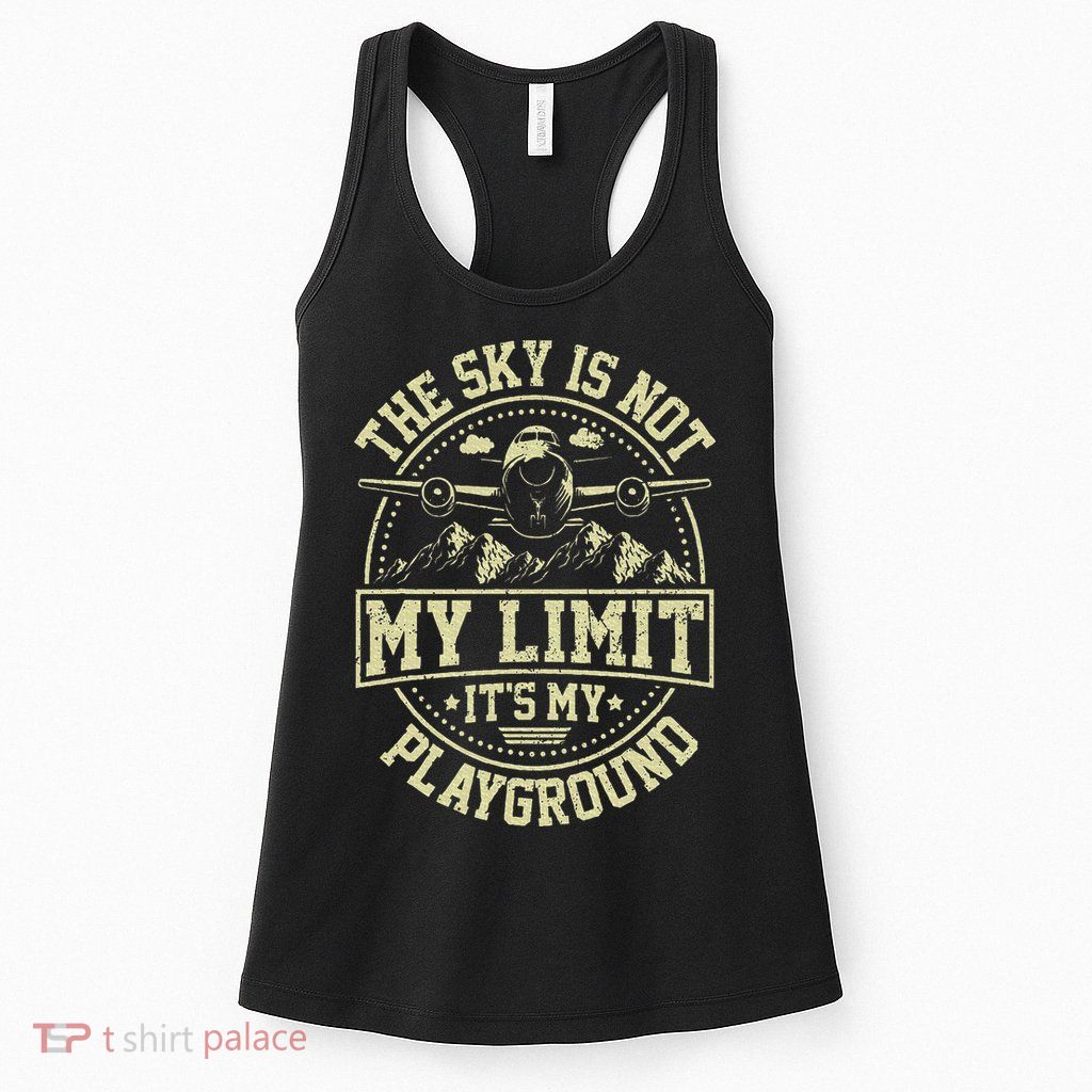 Funny Aviator Pilot Airplane Plane Aviation Gifts Womens Tank Top