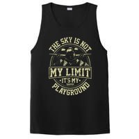 Funny Aviator Pilot Airplane Plane Aviation Gifts PosiCharge Competitor Tank