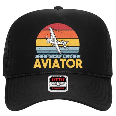 Funny Airplane Pilot Costume See You Later Aviator Pilot Meaningful Gift Trucker Hat
