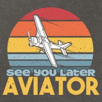 Funny Airplane Pilot Costume See You Later Aviator Pilot Meaningful Gift Cotton Canvas Backpack