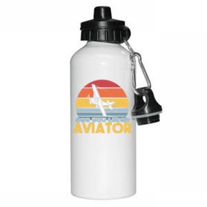 Funny Airplane Pilot Costume See You Later Aviator Pilot Meaningful Gift Aluminum Water Bottle