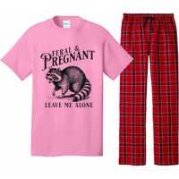 Feral And Pregnant Leave Me Alone Pajama Set