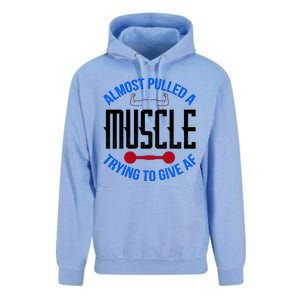 Funny Almost Pulled A Muscle Trying To Give A AF Unisex Surf Hoodie