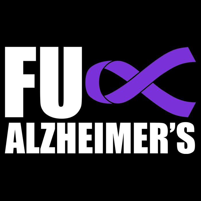 Fuck Alzheimer's Purple Ribbon Backpack