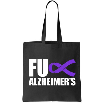 Fuck Alzheimer's Purple Ribbon Bag