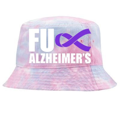 Fuck Alzheimer's Purple Ribbon Tie-Dyed Bucket Hat