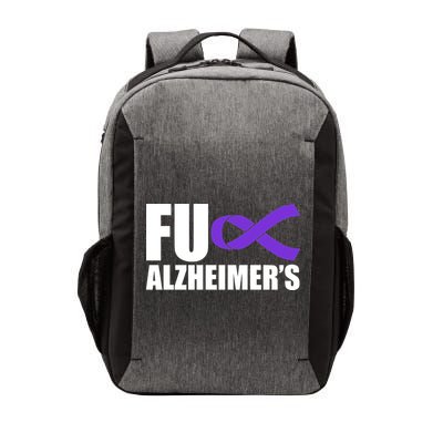 Fuck Alzheimer's Purple Ribbon Vector Backpack