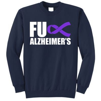 Fuck Alzheimer's Purple Ribbon Tall Sweatshirt