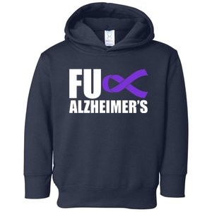 Fuck Alzheimer's Purple Ribbon Toddler Hoodie