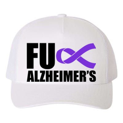 Fuck Alzheimer's Purple Ribbon Yupoong Adult 5-Panel Trucker Hat