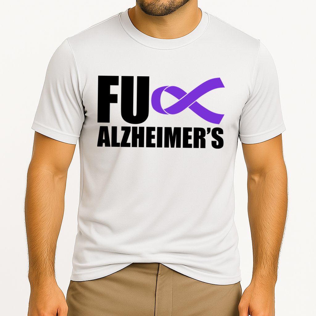 Fuck Alzheimer's Purple Ribbon Cooling Performance Crew T-Shirt