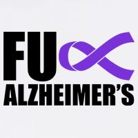 Fuck Alzheimer's Purple Ribbon Cooling Performance Crew T-Shirt