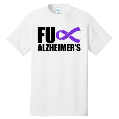 Fuck Alzheimer's Purple Ribbon Tall T-Shirt