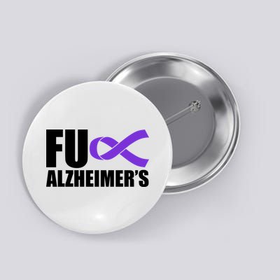 Fuck Alzheimer's Purple Ribbon Button