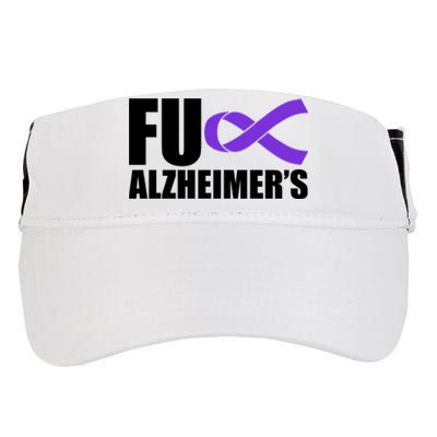 Fuck Alzheimer's Purple Ribbon Adult Drive Performance Visor