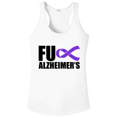 Fuck Alzheimer's Purple Ribbon Ladies PosiCharge Competitor Racerback Tank