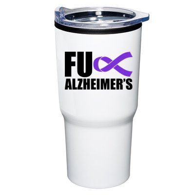 Fuck Alzheimer's Purple Ribbon Tumbler