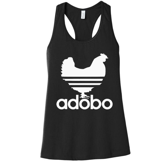 Filipino Adobo Philippines Chicken Farm Girl Women Gift Women's Racerback Tank