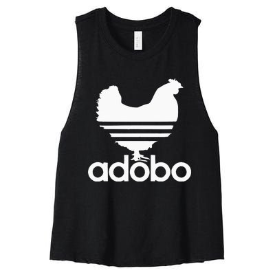 Filipino Adobo Philippines Chicken Farm Girl Women Gift Women's Racerback Cropped Tank