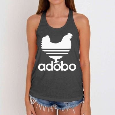 Filipino Adobo Philippines Chicken Farm Girl Women Gift Women's Knotted Racerback Tank