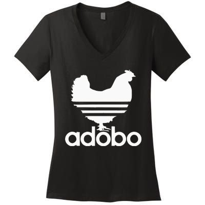 Filipino Adobo Philippines Chicken Farm Girl Women Gift Women's V-Neck T-Shirt