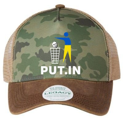 Funny Anti Putin Meme Put.In Support Ukraine Legacy Tie Dye Trucker Hat