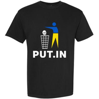 Funny Anti Putin Meme Put.In Support Ukraine Garment-Dyed Heavyweight T-Shirt