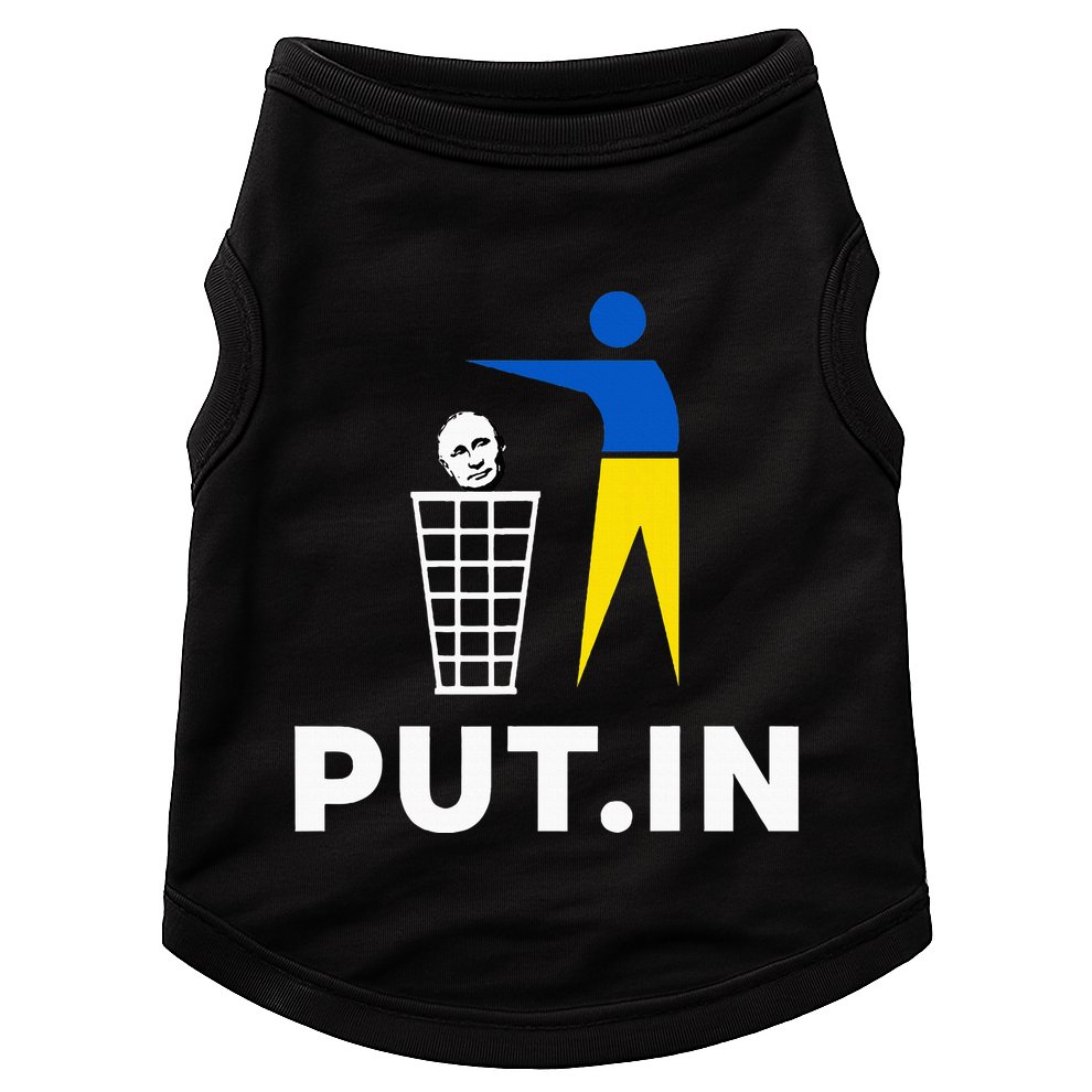 Funny Anti Putin Meme Put.In Support Ukraine Doggie Tank