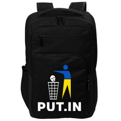 Funny Anti Putin Meme Put.In Support Ukraine Impact Tech Backpack