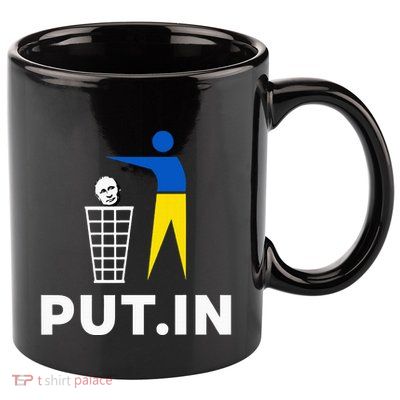 Funny Anti Putin Meme Put.In Support Ukraine 11oz C Handle Ceramic Mug