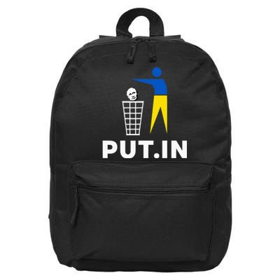 Funny Anti Putin Meme Put.In Support Ukraine 16 in Basic Backpack