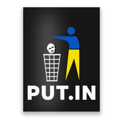 Funny Anti Putin Meme Put.In Support Ukraine Poster
