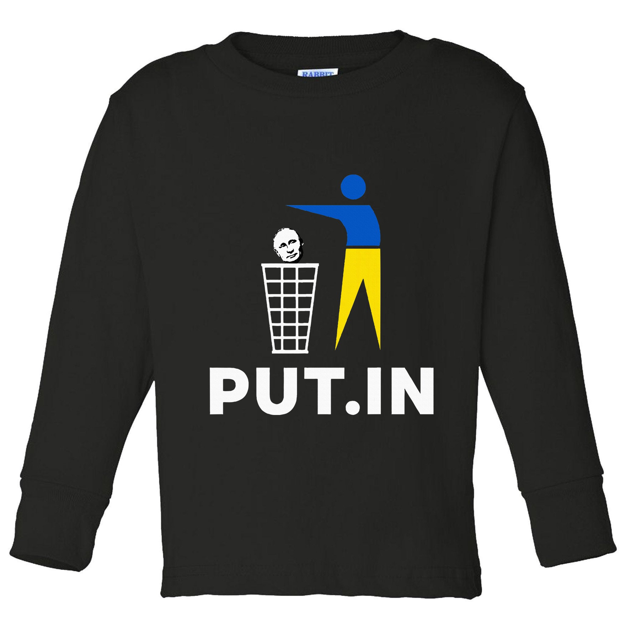 Funny Anti Putin Meme Put.In Support Ukraine Toddler Long Sleeve Shirt