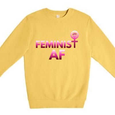 Feminist Af Power Gift Premium Crewneck Sweatshirt