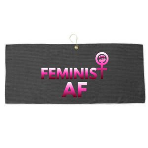 Feminist Af Power Gift Large Microfiber Waffle Golf Towel