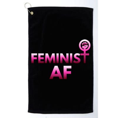 Feminist Af Power Gift Platinum Collection Golf Towel