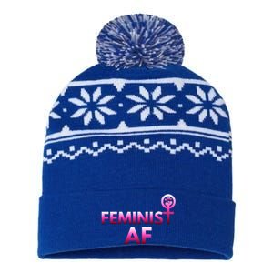 Feminist Af Power Gift USA-Made Snowflake Beanie