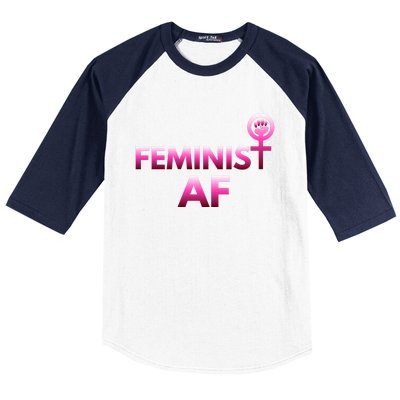 Feminist Af Power Gift Baseball Sleeve Shirt