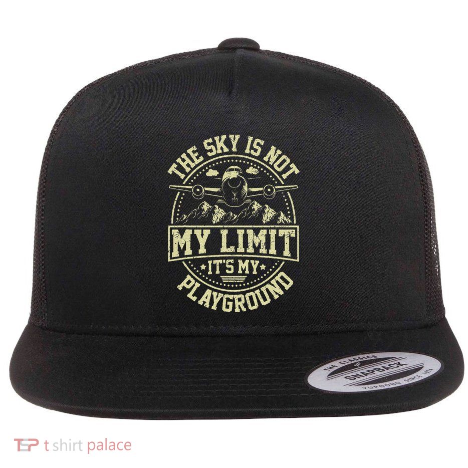 Funny Aviator Pilot Airplane Plane Aviation Flatbill Hat