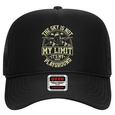 Funny Aviator Pilot Airplane Plane Aviation Trucker Hat