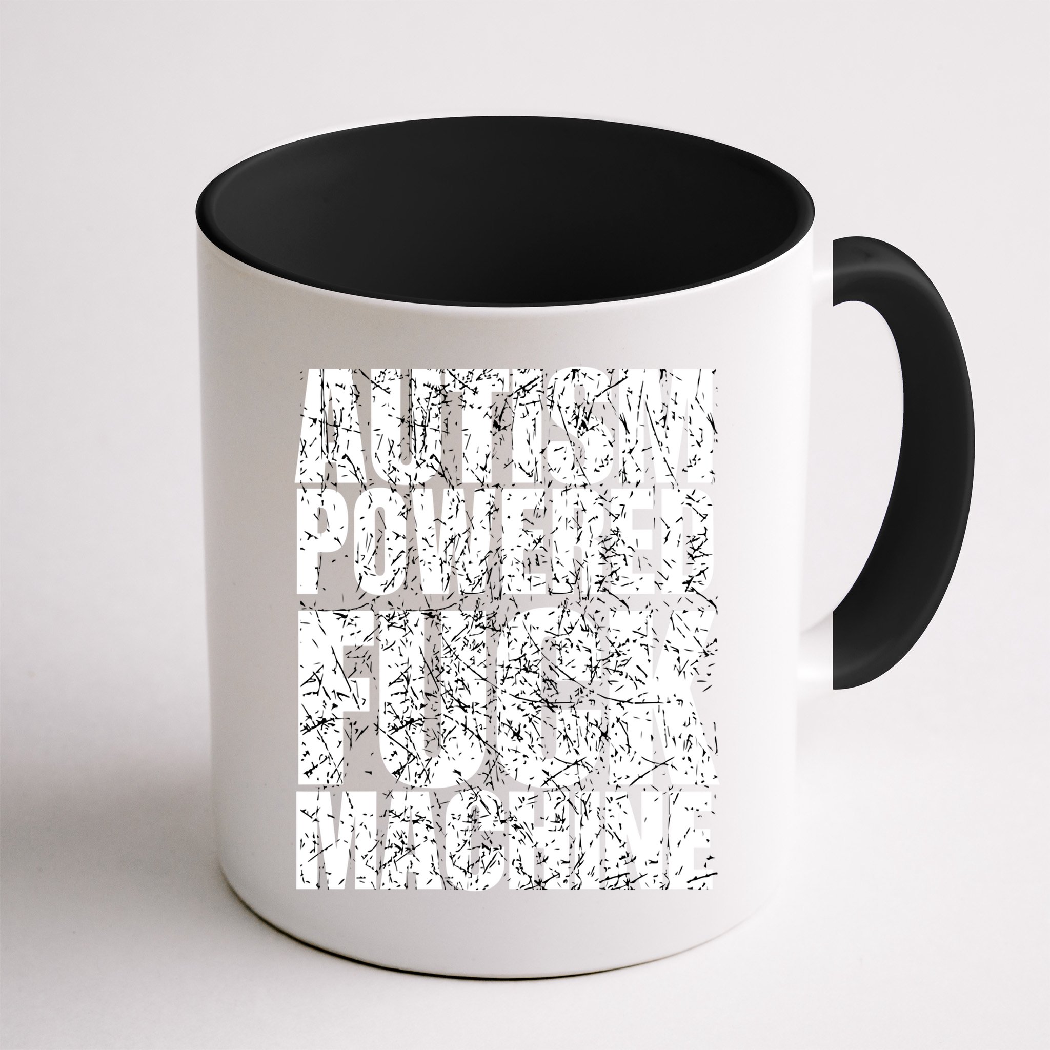 Funny Autism Powered Fck Machine Autism Quote RizzEm Gift Mug