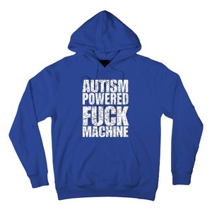 Funny Autism Powered Fck Machine Autism Quote RizzEm Gift Hoodie