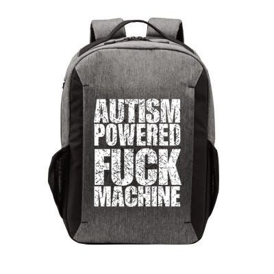 Funny Autism Powered Fck Machine Autism Quote RizzEm Gift Vector Backpack